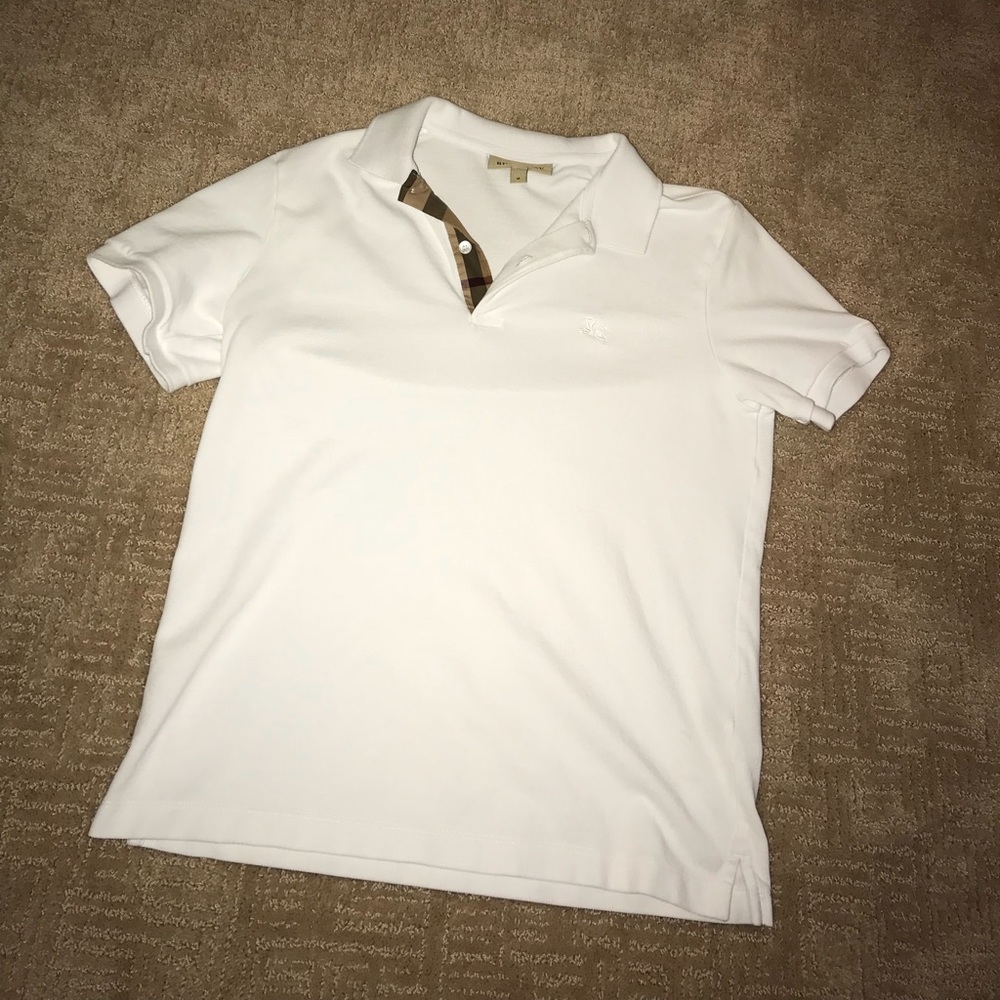 Burberry White Polo
